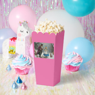 Winter Alice pink popcorn boxes