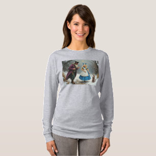 Winter Alice women grey long sleeve T-shirt