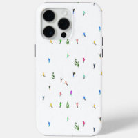 Winter Alpine Skiers Skiing Ski Skis Pattern
