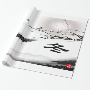 Winter American Wrapping Paper