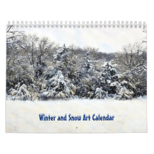 Winter and Snow Art Calendar