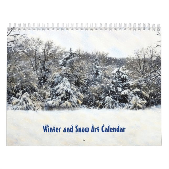 Winter and Snow Art Calendar (Cover)