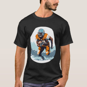 Winter And Snow Training For American Football Sea T-Shirt