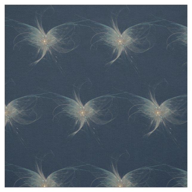 Winter Angel Fractal Art Fabric (Swatch)