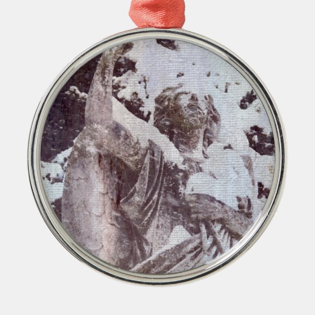 Winter Angel Metal Ornament (Front)