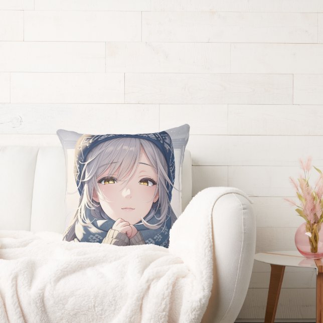 Winter angel throw pillow (Couch)