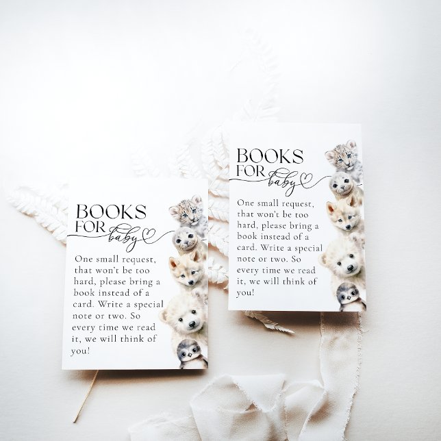 Winter Animals Gender Neutral Baby Shower Enclosure Card (Creator Uploaded)