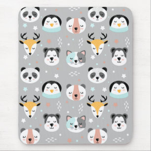 Winter Animals Mouse Pad