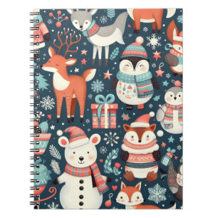 Winter animals notebook