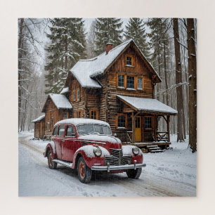 Winter Antique Car Puzzle