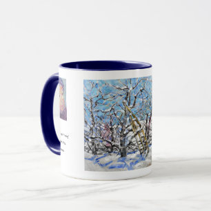 Winter Apple Pruning / Artist Larry Lerew Mug