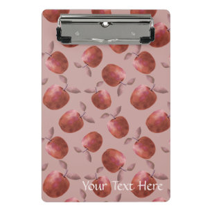 Winter apples muted red shades mini clipboard