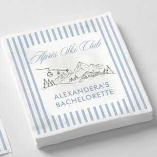 Winter Apre Ski Bachelorette Party Napkin