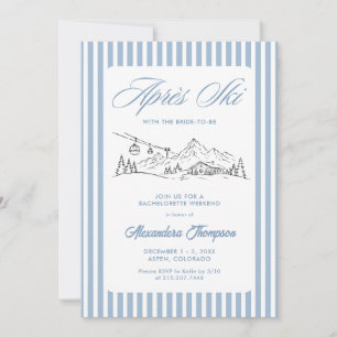 Winter Apres Ski Bachelorette Party Invitation