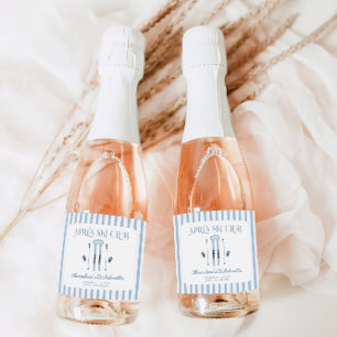 Winter Apres Ski Bachelorette  Sparkling Wine Label
