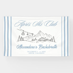 Winter Apres Ski Club Bachelorette Banner