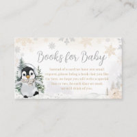 Winter Arctic Penguin Baby Shower Books for Baby