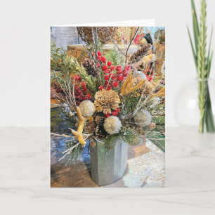 Winter arrangement card