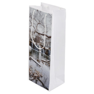 Winter At Finley Dam Wine Gift Bag