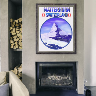 Winter At Matterhorn Switzerland  Poster
