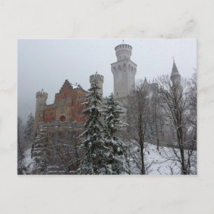 Winter at Neuschwanstein Castle Postcard