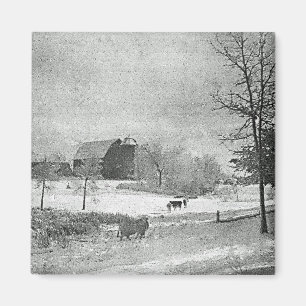 Winter at the Farm Magnet