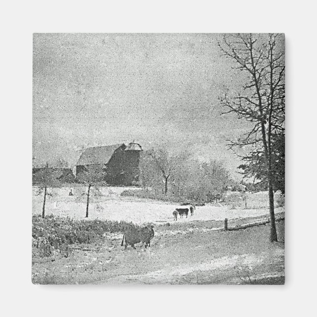 Winter at the Farm Magnet (Front)