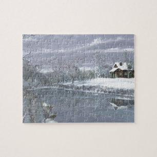 Winter at the Lake Jigsaw Puzzle