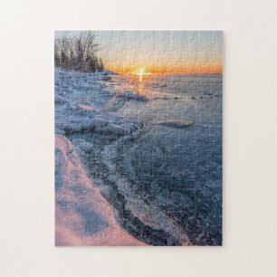 Winter at Two Harbors Minnesota Jigsaw Puzzle