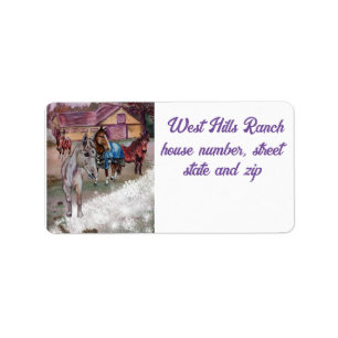 winter at west hills ranch label