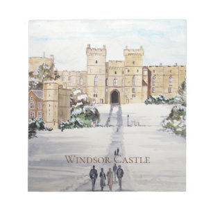 Winter at Windsor Castle by Farida Greenfield Notepad