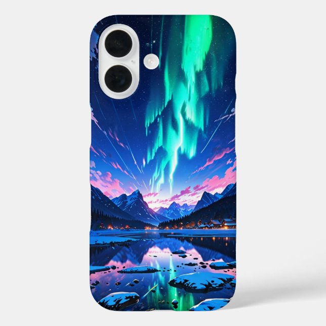 Winter Aurora Night Case-Mate iPhone Case (Back)