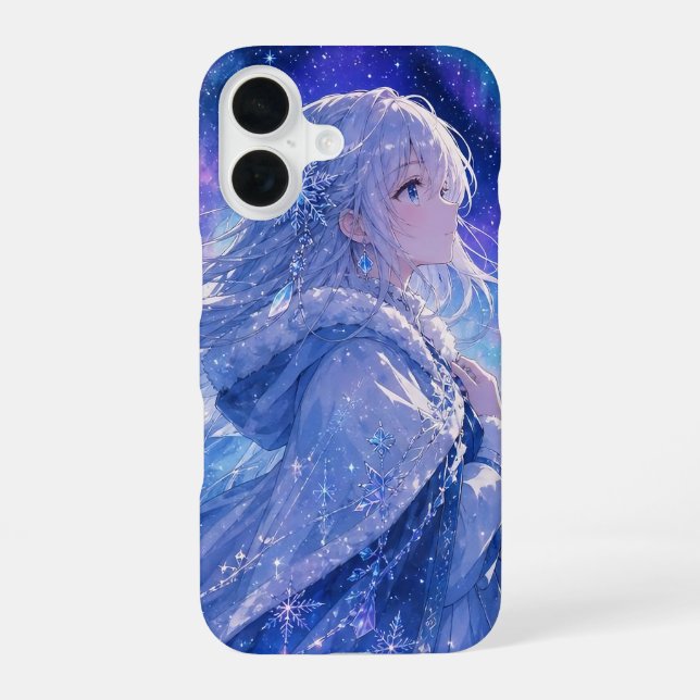 Winter Aurora Princess Phone Case (Back)