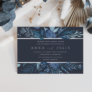 Winter Azure   Blue Botanical Wedding