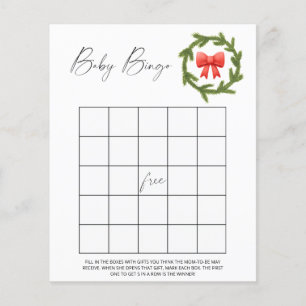 Winter baby bingo game