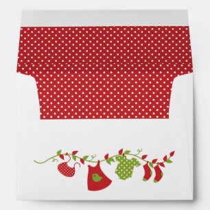 Winter Baby Clothesline Envelopes