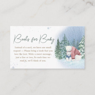 Winter Baby It's Cold Outside Baby Books for Baby Enclosure Card