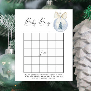 Winter baby shower Baby bingo game