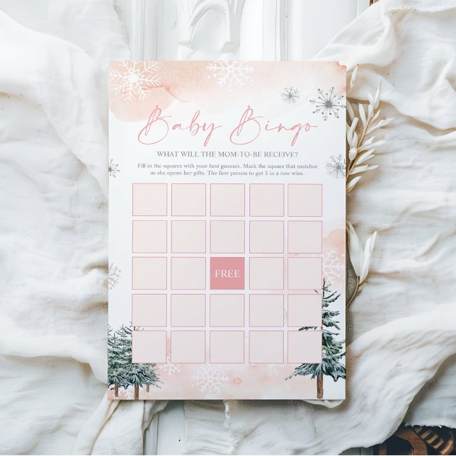 Winter Baby Shower Bingo Game (Creator Uploaded)