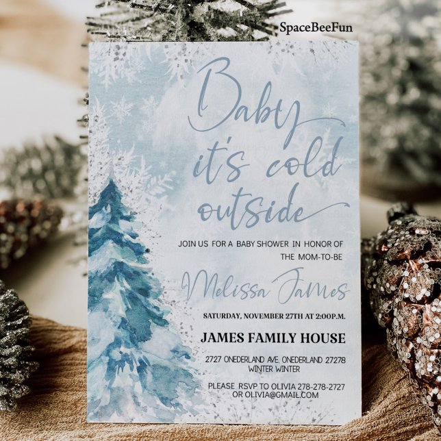 Winter baby shower Boy Baby it's cold outside Baby Invitation (Winter baby shower Boy Baby it's cold outside Baby shower invitation Winter baby shower invites Chri)