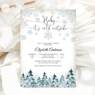 Winter Baby Shower Invitation