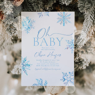 Winter Baby Shower Invitation