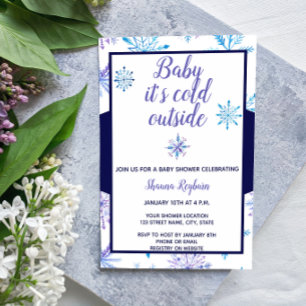Winter Baby Shower Invitation