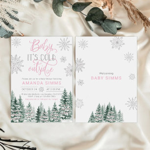 Winter Baby Shower Invitation It's Cold Outside