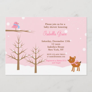 Winter Baby Shower Invitations