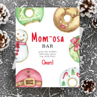 Winter baby shower Momosa bar