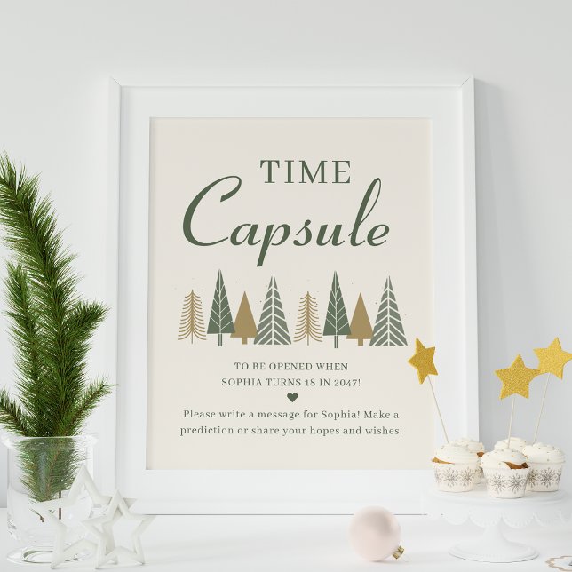 Winter Baby Shower Time Capsule Poster (Creator Uploaded)