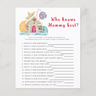 Winter baby shower, Who knows mummy best