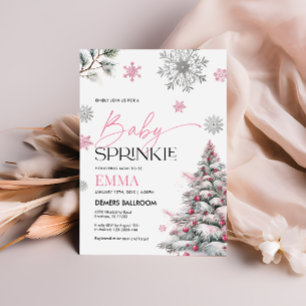 Winter Baby Sprinkle Invitation, Baby Shower Invitation