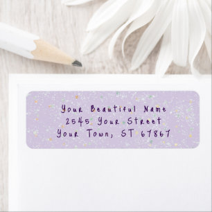 Winter Baby Sprinkle   Snow Flurry Return Address  Label